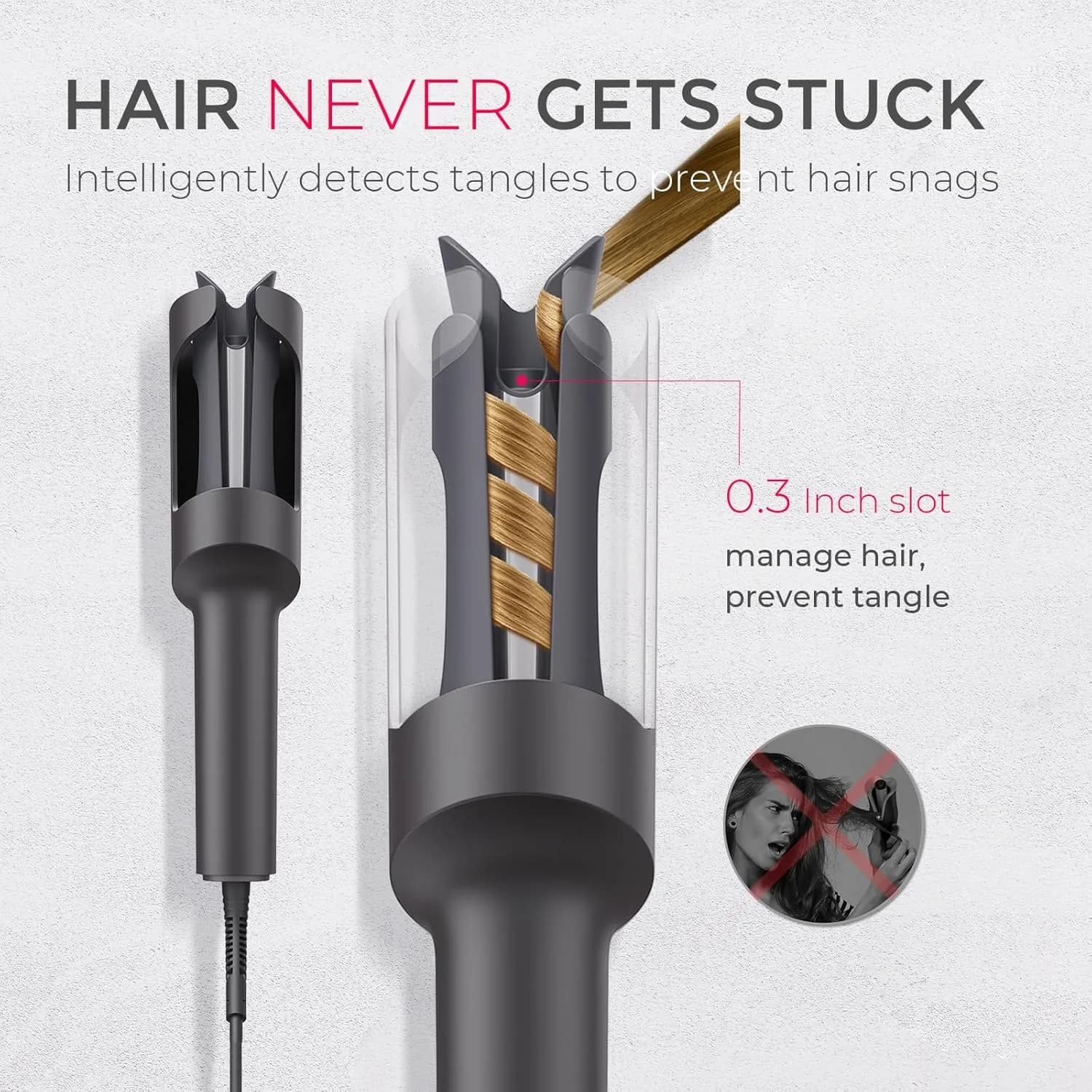 فرکننده مو چرخشی اتوماتیک TYMO CURLPRO مدل Beach Waves — تصویر ۲
