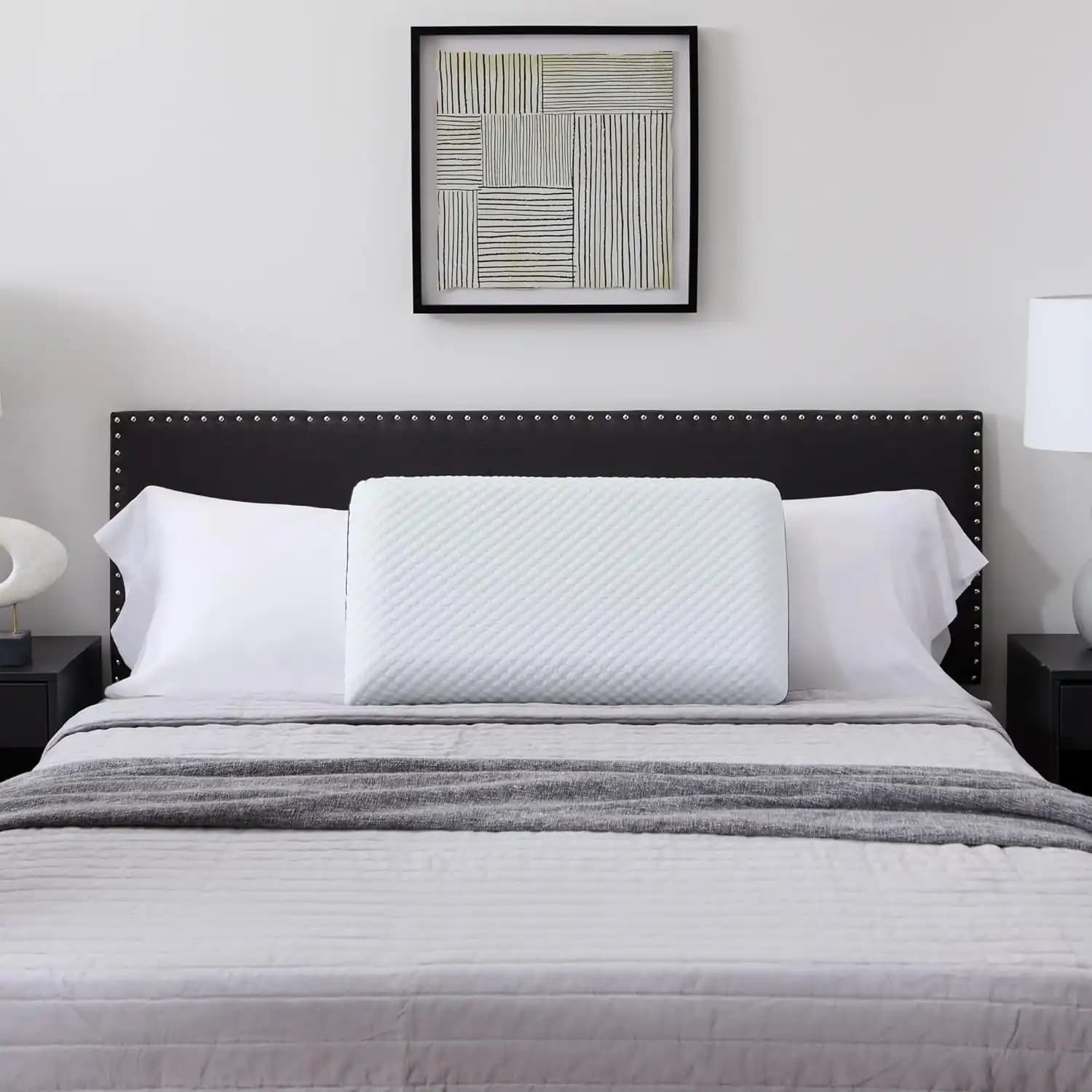 بالش طبی Weekender Ventilated Gel Memory Foam Pillow – مخصوص دیسک گردن و گردن درد — تصویر ۵
