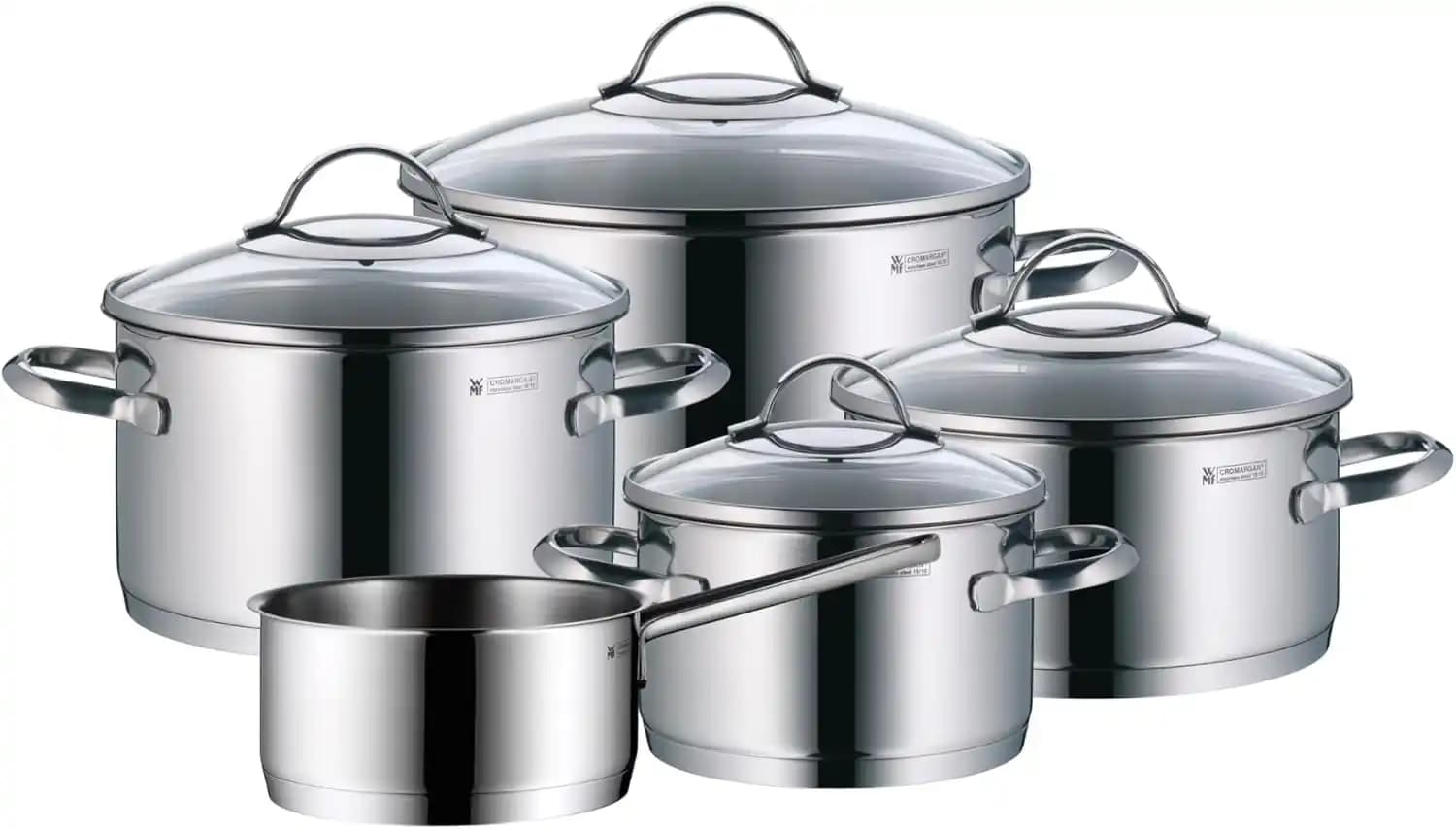 ست قابلمه 5 تکه WMF Provence Plus با درب شیشه‌ای