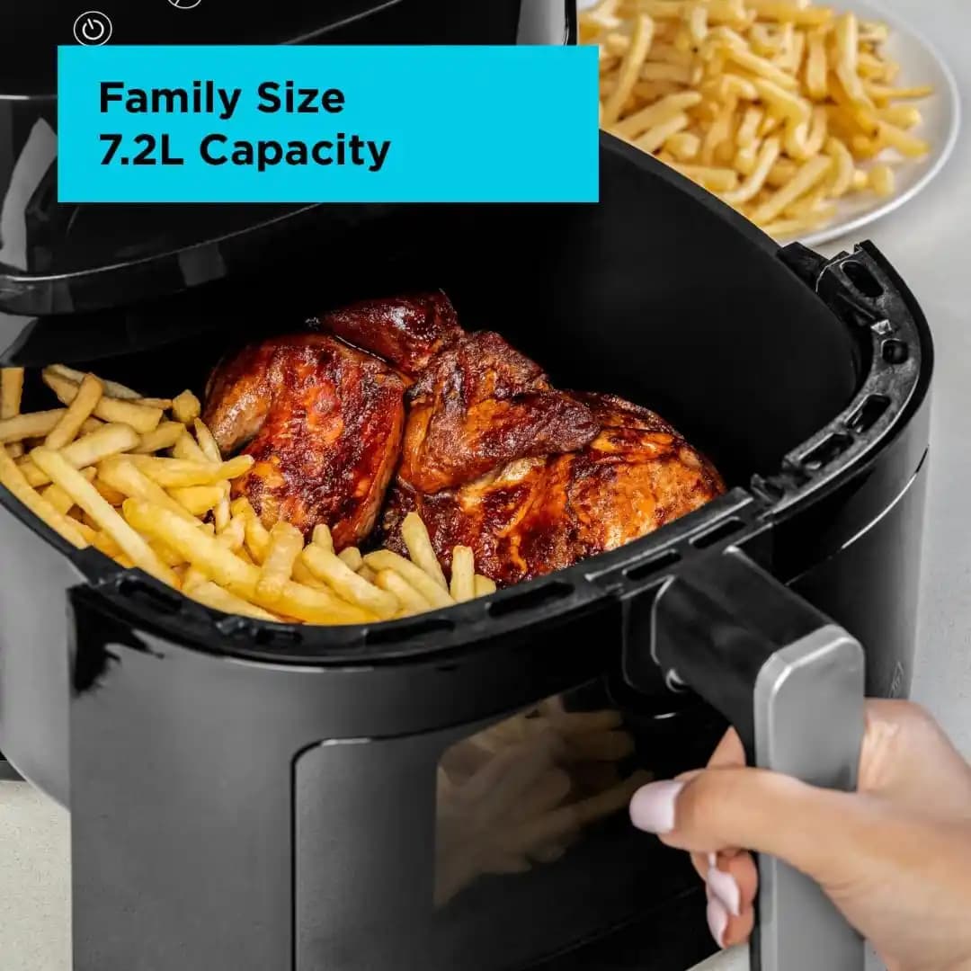 سرخ‌کن دیجیتالی ۸ کاره بلک‌انددکر (BLACK+DECKER) ۷.۲ لیتر — تصویر ۳