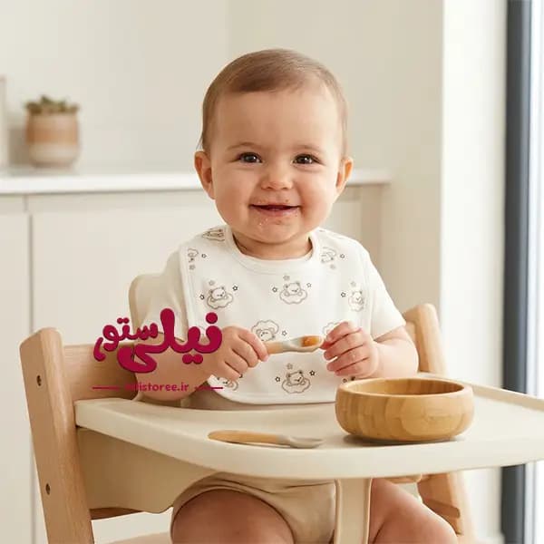 پیش بند نوزاد 2 عددی طرح خرس و خرگوش برند دولانو Dolano