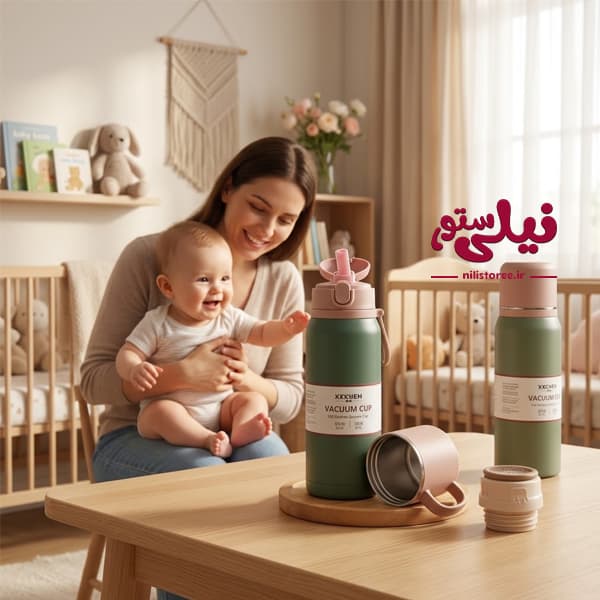 فلاسک و ماگ 500 میل کودک برند xinohou — تصویر ۲