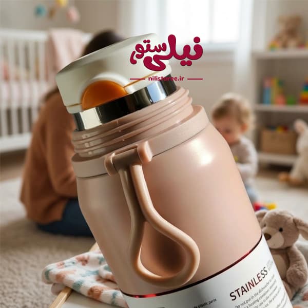 فلاسک و ماگ 500 میل کودک برند xinohou — تصویر ۳