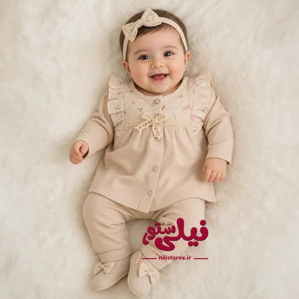 ست جعبه ای 10 تکه نوزاد طرح گل برند کاسیوپه CASSIOPE — تصویر ۴