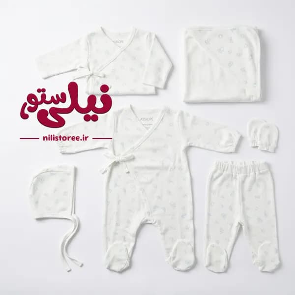 ست جعبه ای 10 تکه نوزاد طرح toys آبی برند کاسیوپه CASSIOPE — تصویر ۵