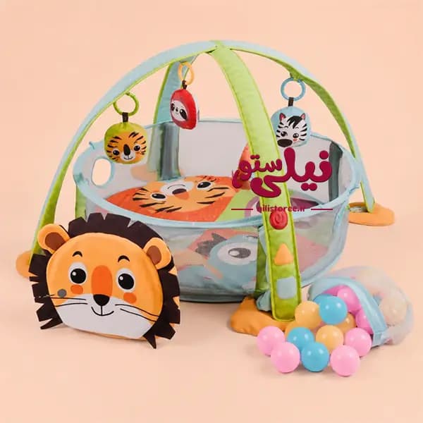 تشک بازی نوزاد 3 در 1 طرح شیر برند کونیگ کیدز Konig Kids کد 63542 — تصویر ۲