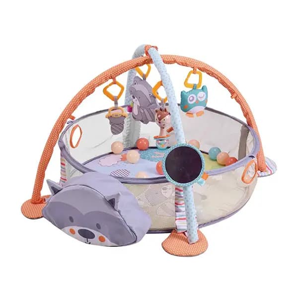 تشک بازی نوزاد 3 در 1 طرح راکون برند کونیگ کیدز Konig Kids کد 63596 — تصویر ۴