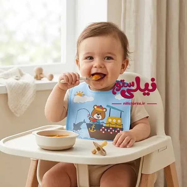 پیش بند پلاستیکی نوزاد طرح قایق برند کارترز Carters