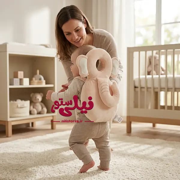 بالش محافظ سر نوزاد طرح فیل برند bebekevi کد 1453 — تصویر ۳