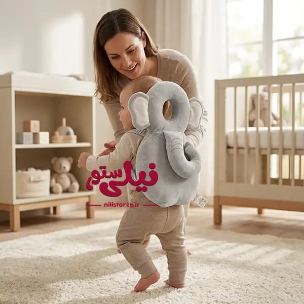 بالش محافظ سر نوزاد طرح فیل برند bebekevi کد 1453 — تصویر ۴