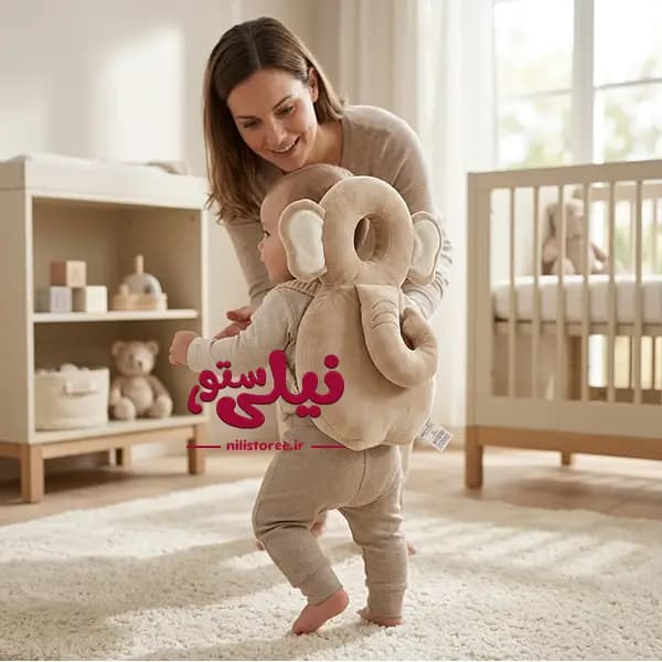 بالش محافظ سر نوزاد طرح فیل برند bebekevi کد 1453 — تصویر ۵