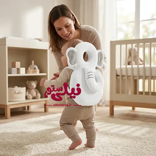 بالش محافظ سر نوزاد طرح فیل برند bebekevi کد 1453 — تصویر ۲
