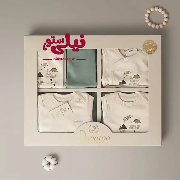 ست 19 تیکه جعبه ای نوزادی طرح جنگل برند دانالو danaloo کد 625