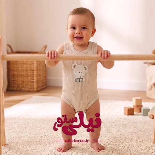 زیردکمه رکابی نوزادی پسرانه طرح کوالا پینو برند دانالو Danaloo