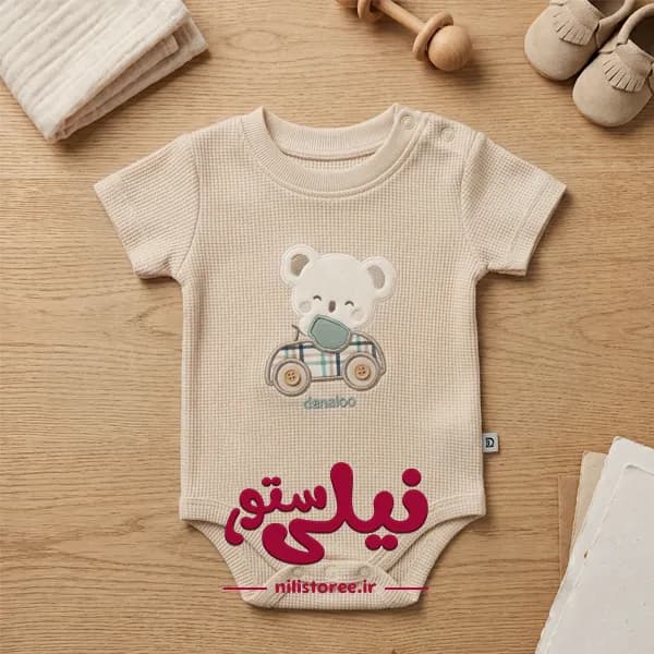 زیردکمه آستین کوتاه نوزادی پسرانه طرح کوالا پینو برند دانالو Danaloo — تصویر ۲
