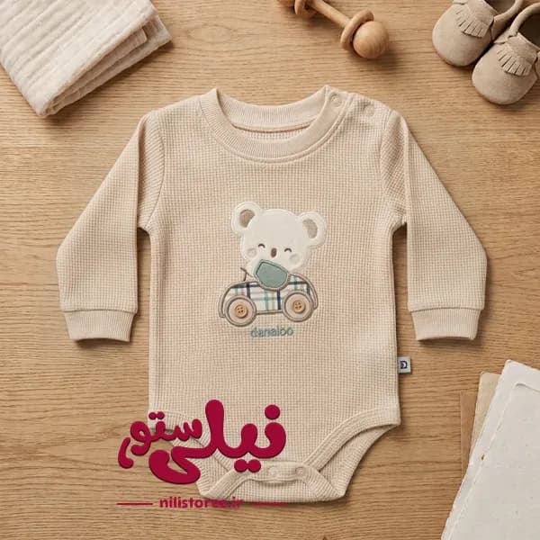 زیردکمه آستین بلند نوزادی پسرانه طرح کوالا پینو برند دانالو Danaloo — تصویر ۲