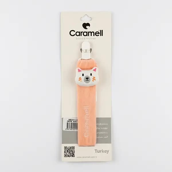 بند پستانک نوزاد طرح گربه کالباسی برند کارامل Caramell — تصویر ۲