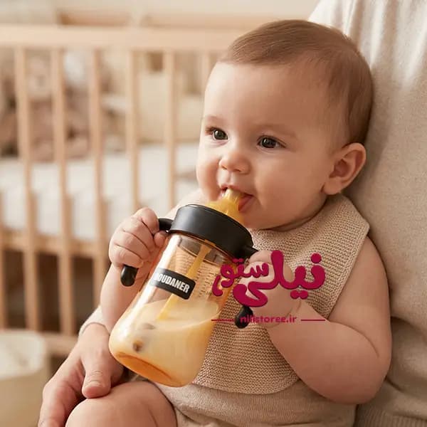 شیشه شیر نوزاد 300 میل طرح خرس برند Doudaner کد 1032