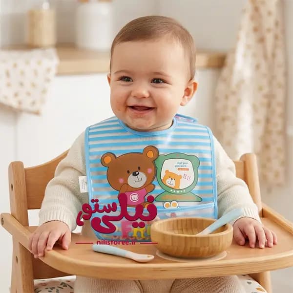 پیش بند پلاستیکی نوزاد طرح Friends برند کارترز Carters