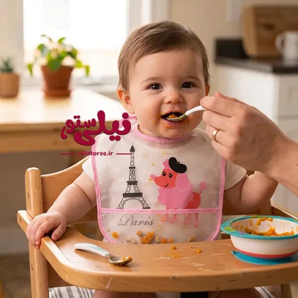 پیش بند پلاستیکی نوزاد طرح گوسفند خانم برند کارترز carters