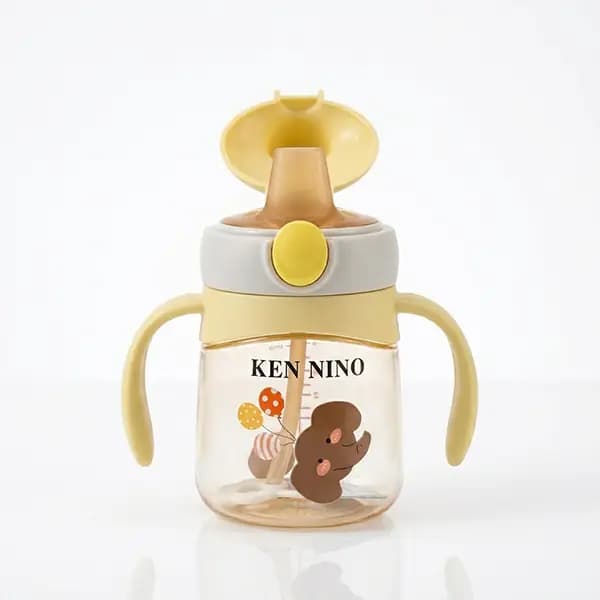 لیوان آبمیوه خوری نوزاد طرح فیل 280 میل برند کن نینو KEN NINO کد 69263 — تصویر ۴