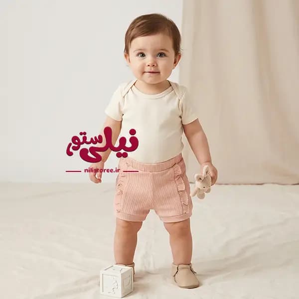 شورت پادار نوزاد طرح ماتیلدا نیلی