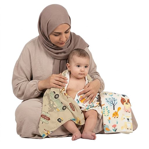 خشک کن ۲ عددی نوزاد برند بیبی فورلایف baby4life