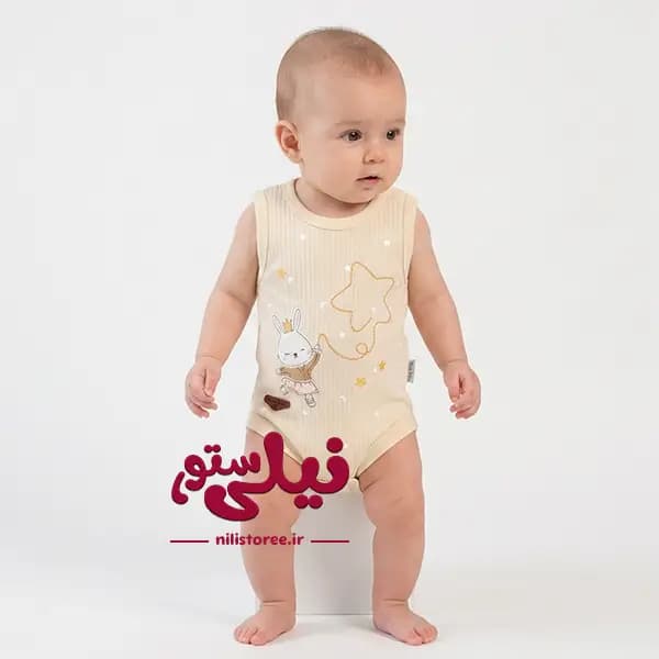 زیردکمه رکابی نوزاد طرح بانی برند مون بیبی Moon baby — تصویر ۲