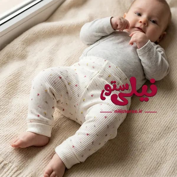 ست سه تکه نوزاد طرح گل برند ناینوم nayinom — تصویر ۴