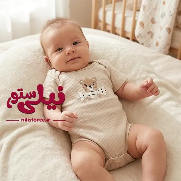 ست 19 تکه جعبه ای نوزادی طرح خرس خلبان برند Danaloo کد 617 — تصویر ۲