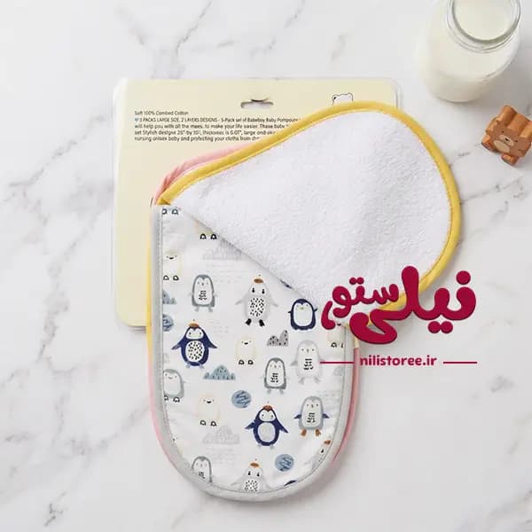 ست 3 عددی آروغ گیر نوزاد برند بیبی فور لایف کد 11 — تصویر ۲