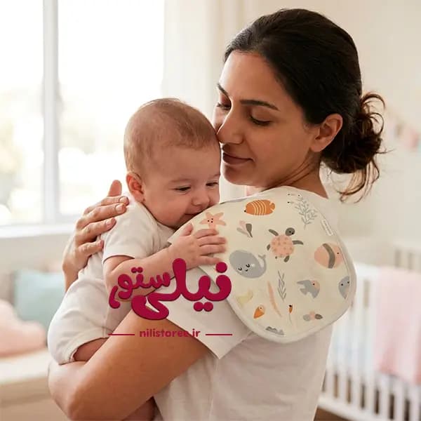 ست 3 عددی آروغ گیر نوزاد برند بیبی فور لایف کد 10