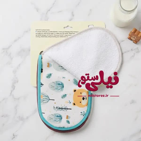 ست 3 عددی آروغ گیر نوزاد برند بیبی فور لایف کد 10 — تصویر ۲
