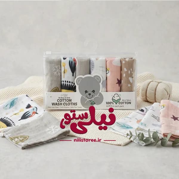 خشک کن 6 عددی نوزاد برند بیبی فورلایف Baby4life کد 15 — تصویر ۲