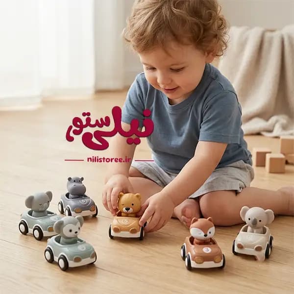 ست اسباب بازی نوزاد 12 تکه طرح ماشین کد TT708