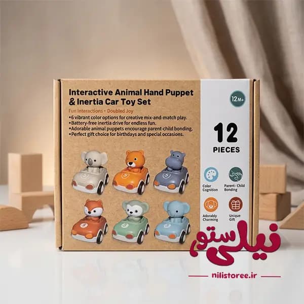 ست اسباب بازی نوزاد 12 تکه طرح ماشین کد TT708 — تصویر ۲