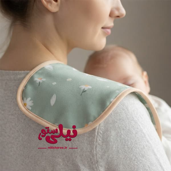 آروغ گیر 2 عددی نوزاد طرح خرگوش و گل برند دولانو dolano
