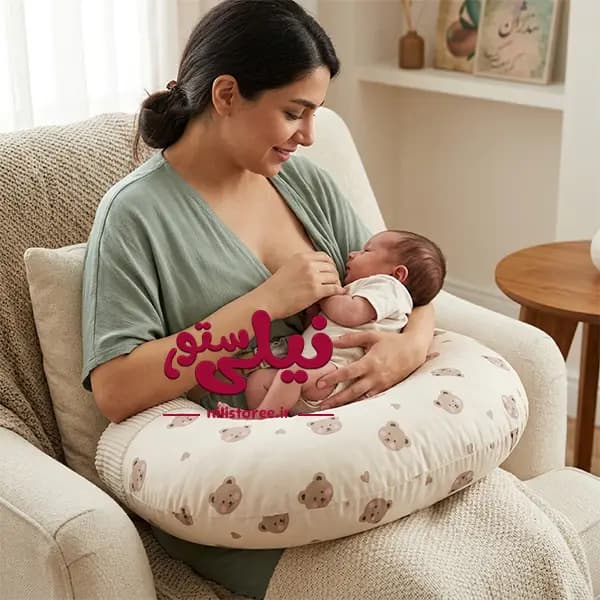 بالش شیردهی نوزاد طرح خرس و قلب برند پرنسس Princess