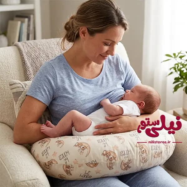 بالش شیردهی نوزاد طرح be honest برند پرنسس Princess