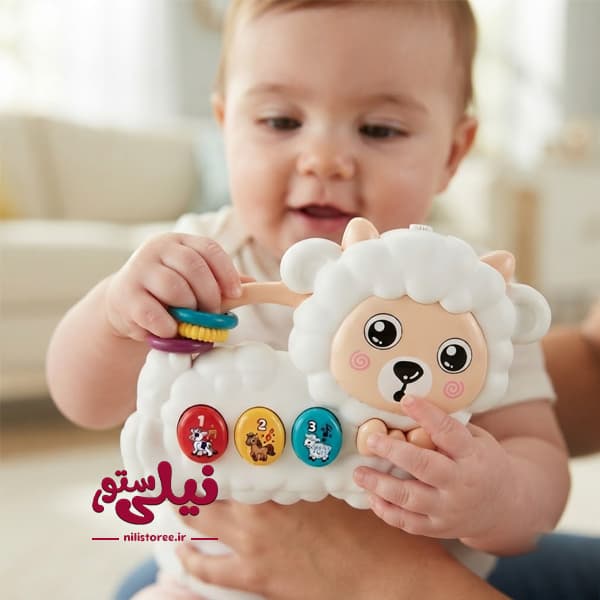 اسباب بازی موزیکال نوزاد طرح بره برند JIALEGU TOYS کد 201D