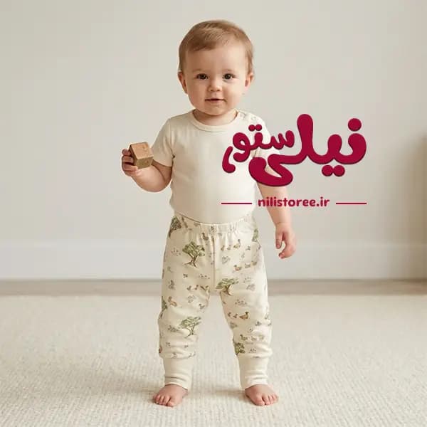 شلوار نوزاد طرح برکه برند آدمک