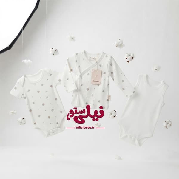 ست 5 تکه لباس نوزاد طرح درخت کد 592 برند دانالو Danaloo — تصویر ۳