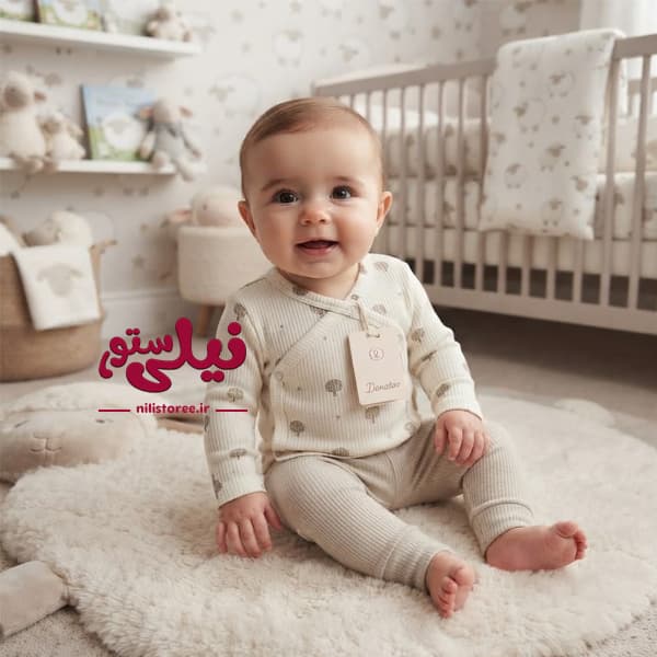 ست 5 تکه لباس نوزاد طرح درخت کد 592 برند دانالو Danaloo