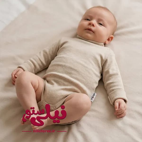 بادی يقه سه سانت ساده برند آدمک استخونی کد 1700431