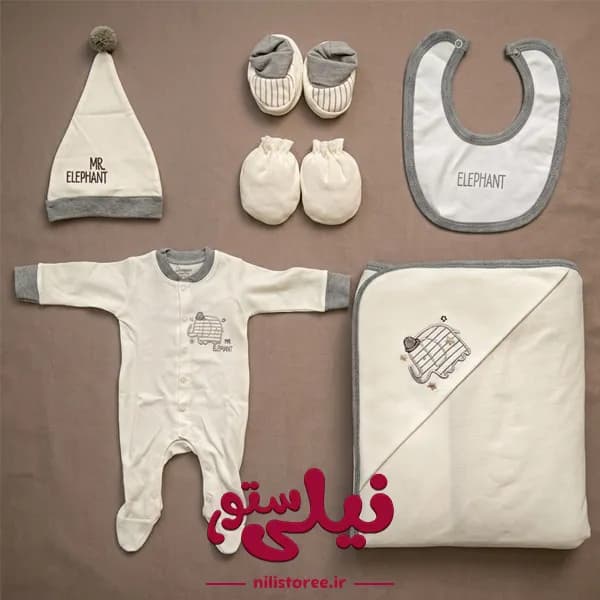 ست 7 تکه بیمارستانی برند دانالو danaloo طرح آقای فیل کد 619 — تصویر ۲