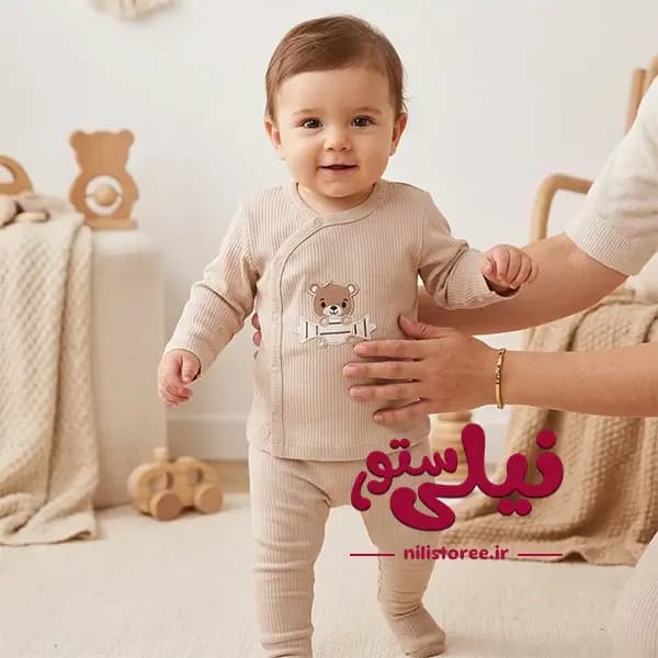 3 تکه نوراد طرح خرس خلبان برند Danaloo دانالو کد 617