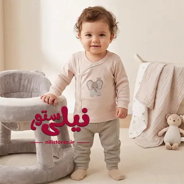 3 تکه نوزاد طرح فیل برند دانالو Danaloo کد 620