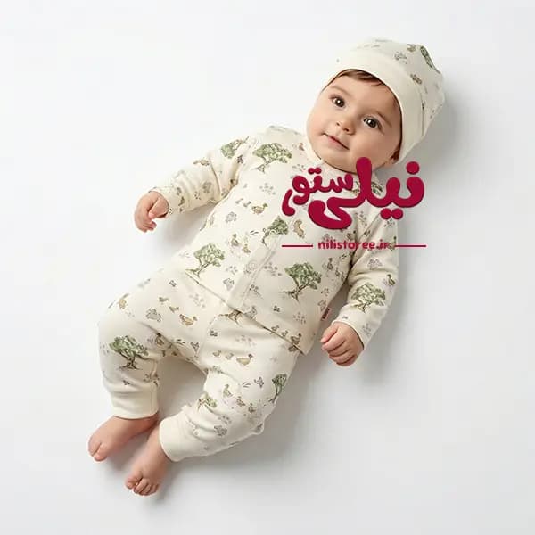 کلاه گرد نوزاد طرح برکه برند آدمک