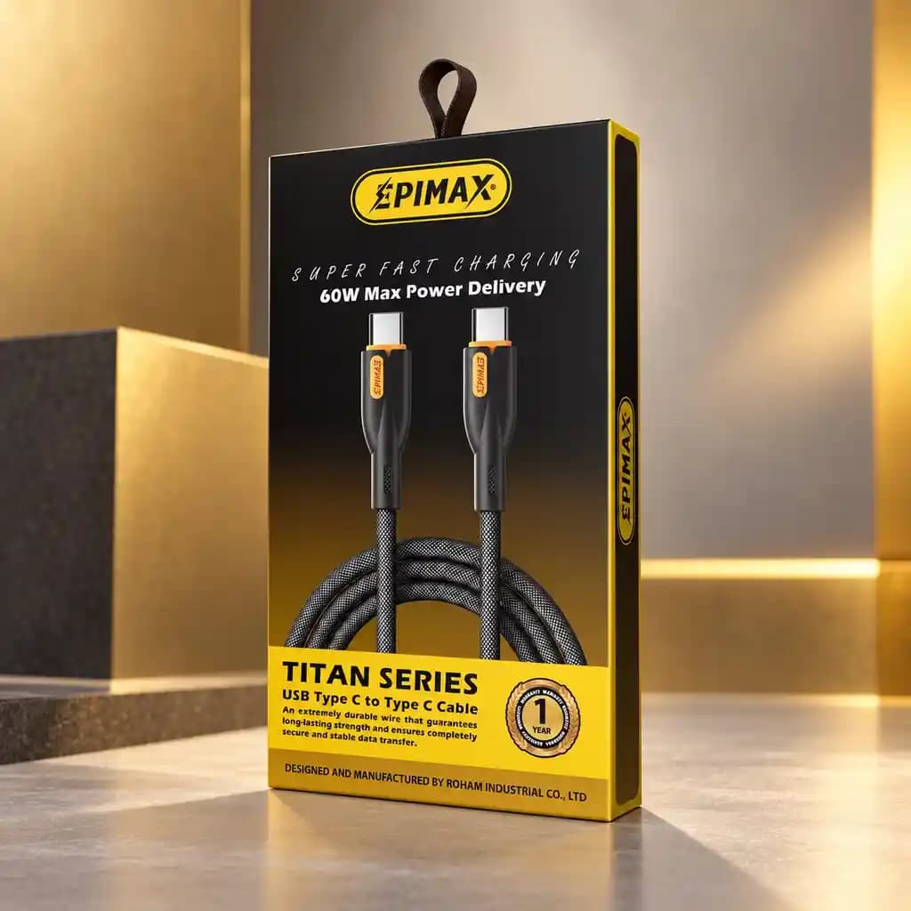 کابل USB-C به USB-C اپیمکس مدل EC-140 — تصویر ۲