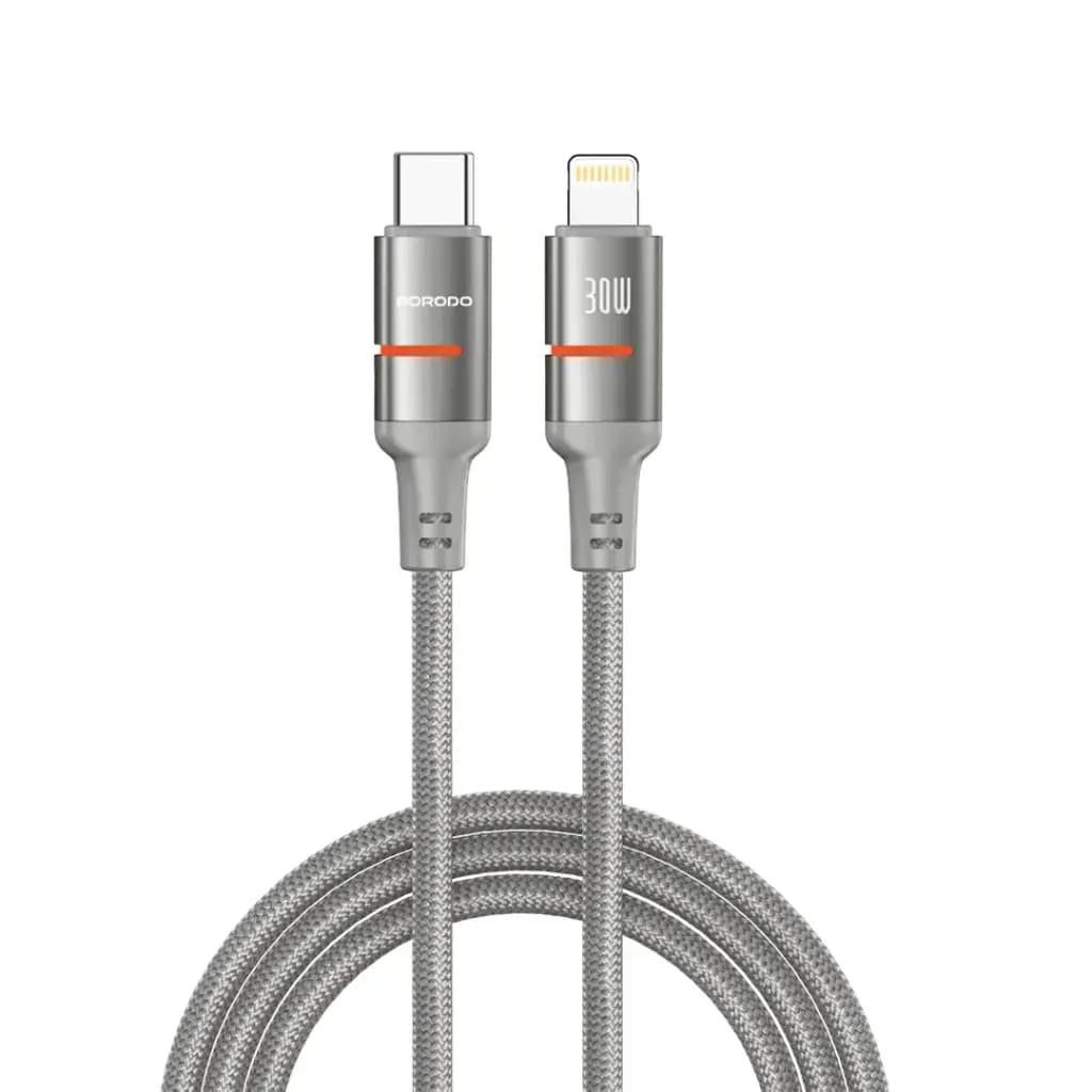کابل 30W پرودو Porodo 30W Type-C to Lightning Braided Cable PD-CBL0031